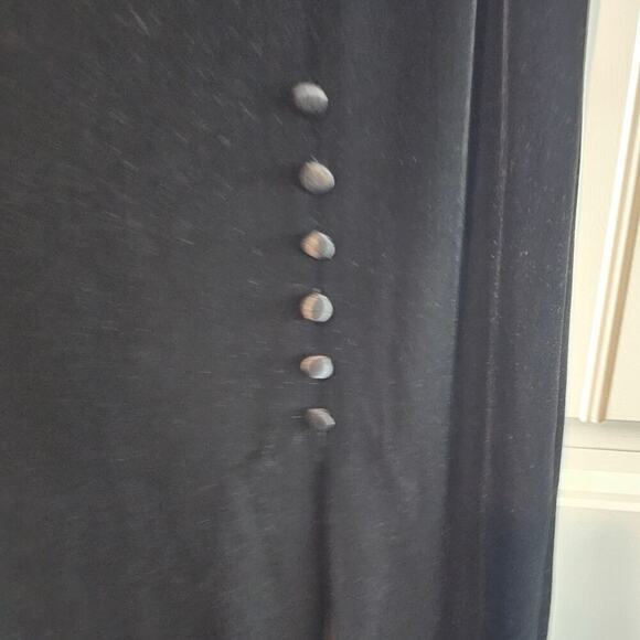 Another Thyme Vintage Velvet Skirt Womens Size 12 Black 90s Maxi Whimysgoth - Picture 4 of 9